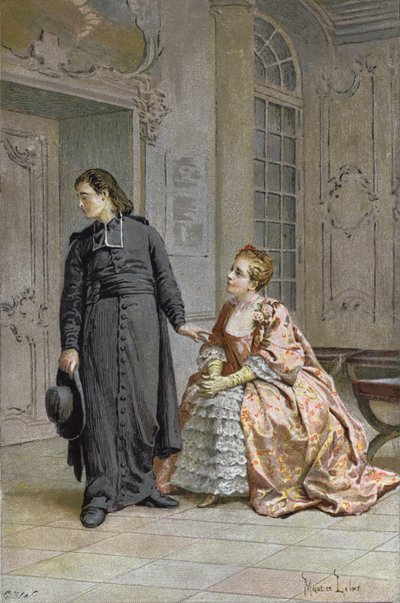 The Parlour of the Seminary by Maurice Leloir